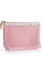 【贈品】網格化妝包_粉紅