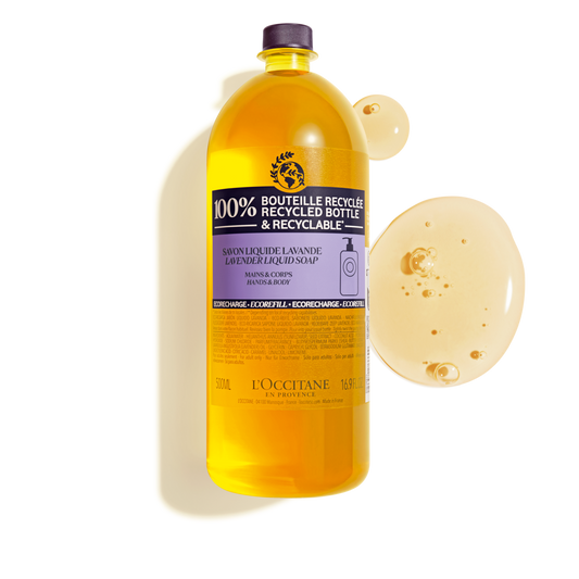 乳油木薰衣草潔手沐浴液式皂補充瓶