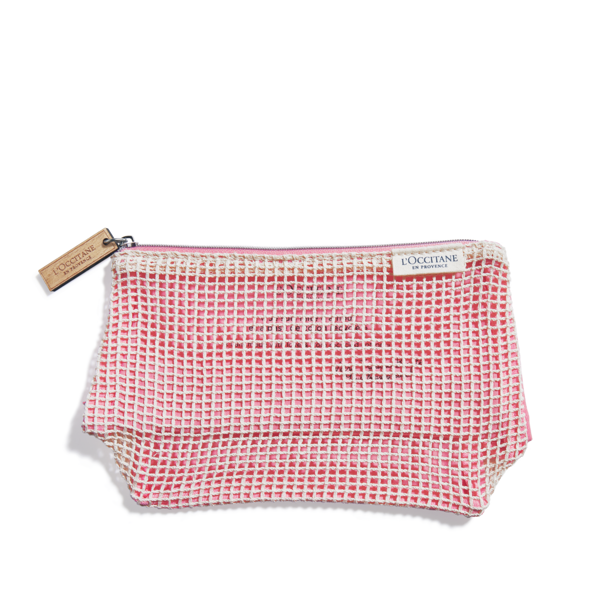 【贈品】網格化妝包_粉紅