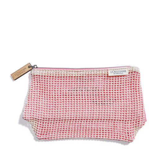 【贈品】網格化妝包_粉紅