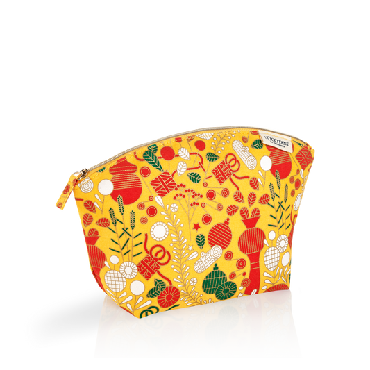 【贈品】豐收乳油木繽紛黃化妝包