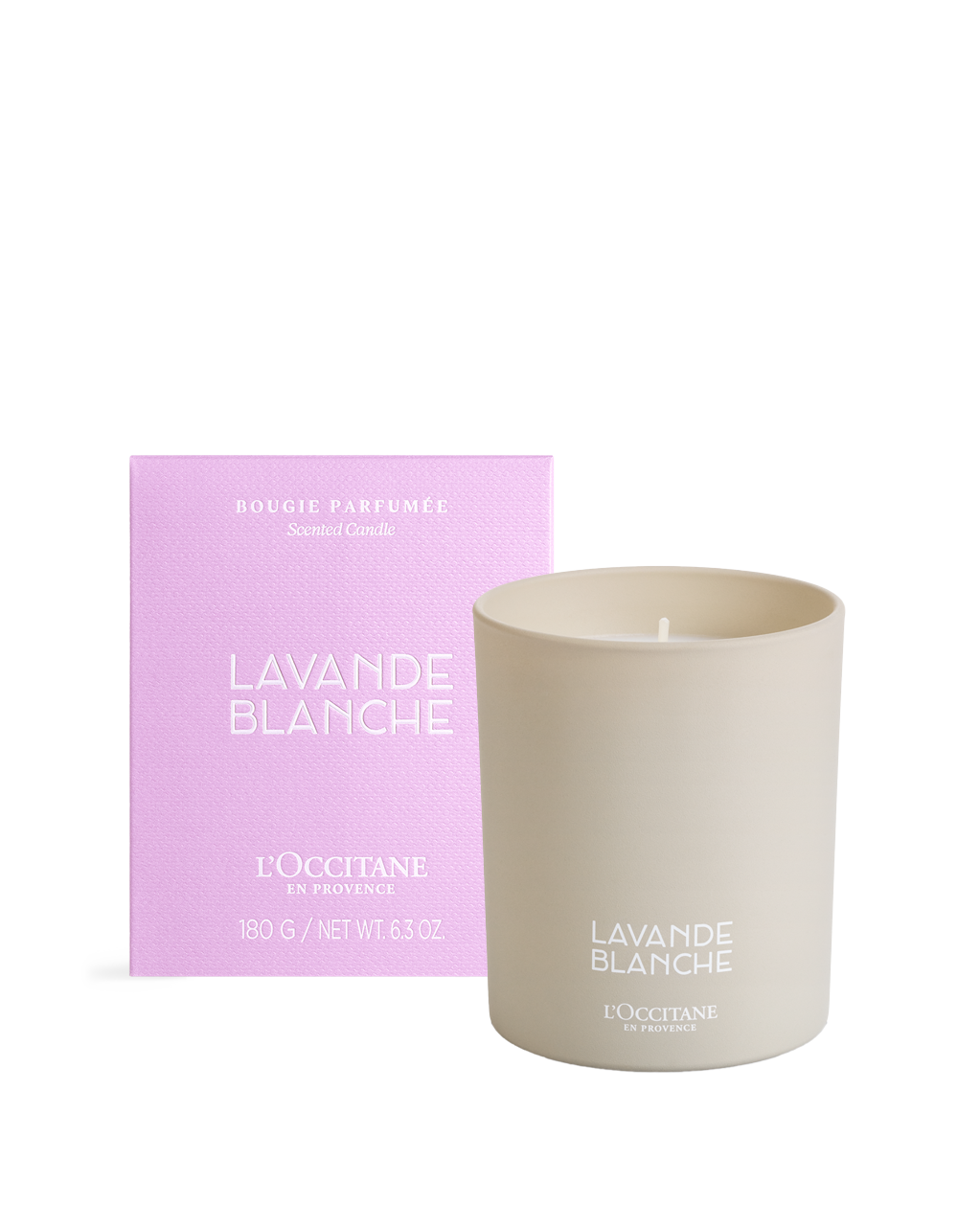 白薰衣草香氛蠟燭