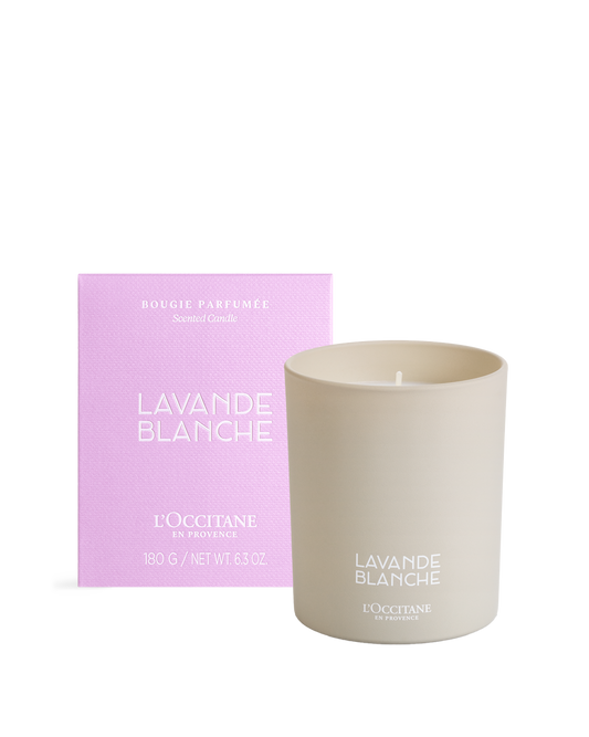 白薰衣草香氛蠟燭