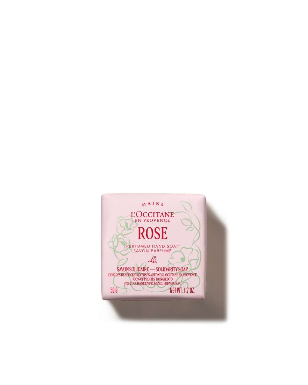 Rose solidarity perfumed hand soap - Illustration 1
