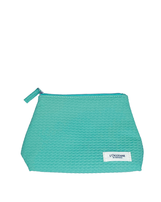 【贈品】鬆餅紋化妝包_杏葉綠