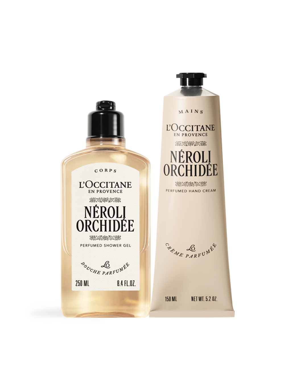 橙花蘭花沐浴美手組