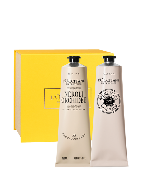 橙花蘭花嫩手組