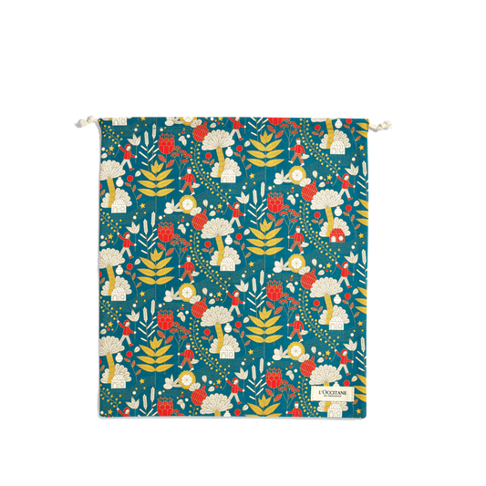 贈品｜豐收乳油木繽紛藍抽繩束口袋